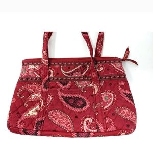 Vera Bradley Small Tote Mesa Red Paisley Shoulder Bag